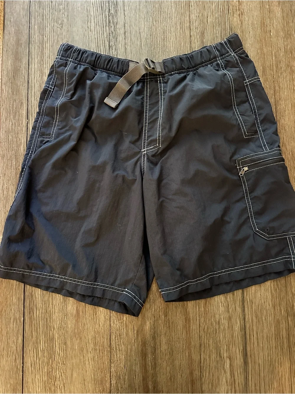 Columbia Men's Navy Swim Shorts with Contrast Stitching - bathing suit
